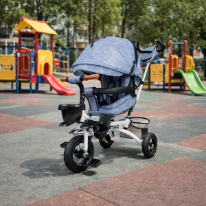 Tricikl Lux 420 rotirajuće sedište Sivi