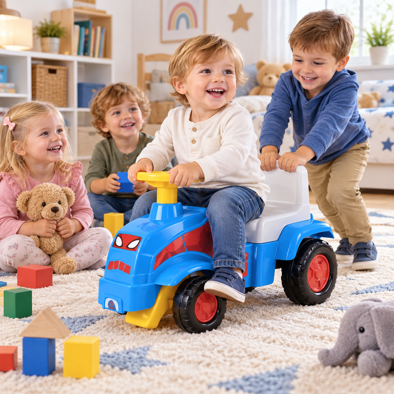 Dede Spider-Man dečija guralica traktor 033571 - Slika 2