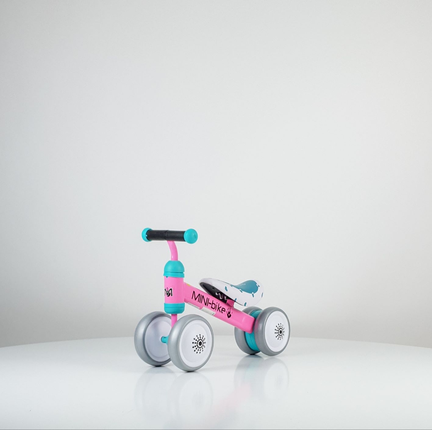 Bicikl bez pedala Baby Balance Bike 753 roze-zeleni