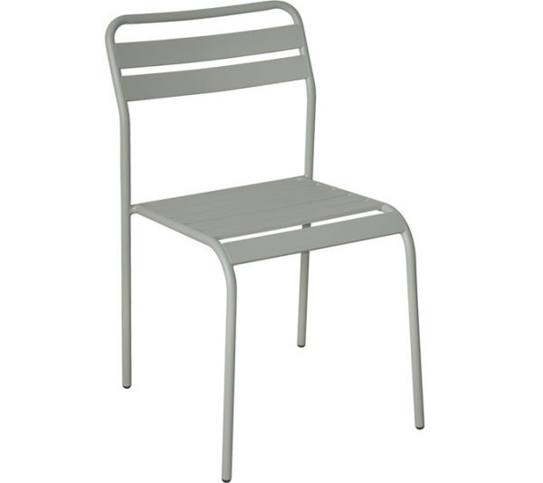 Baštenska metalna stolica siva Cadiz