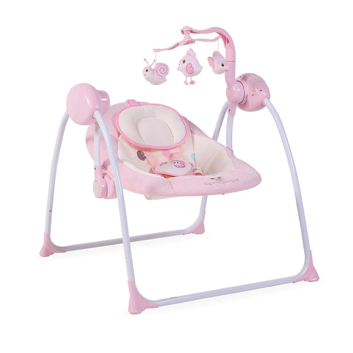 Muzička ležaljka za bebe Swing roze