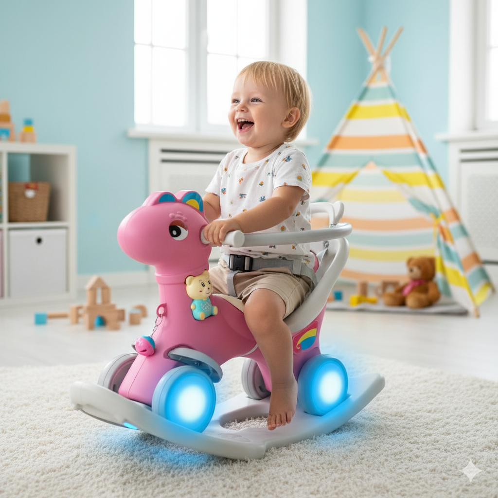 Ljuljaška Guralica konjić Model 620-1 Roze - Slika 3