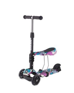 Trotinet Makani RIDE and SKATE 3in1 Picasso