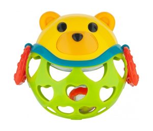 CANPOL IGRACKA SA ZVECKOM GREEN BEAR Zabavna dečija igračka je idealna za razvijanje sposobnosti kao što su koordinacija ruku i očiju, prepoznavanje boja, prepoznavanje zvuka, spretnost, pamćenje oblika