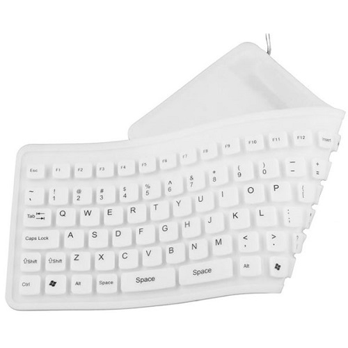 Silikonska USB tastatura ESPERANZA white EK126W