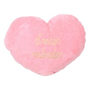 Plišano jastuče srce 76x63cm roze