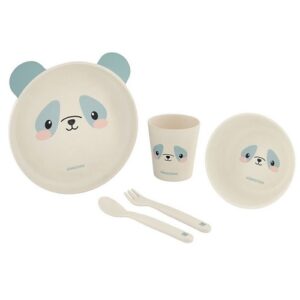 Set posuđa od bambusa Panda blue