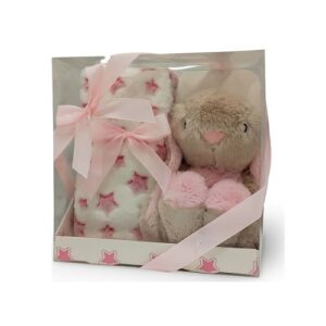 Set igračaka i ćebence-rabbit pink