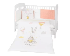 Posteljina sa ogradicom KKB Rabbits in Love 70/140