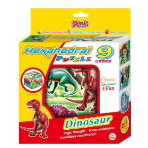Kocke 9 kom oslikane motivima dinosaurusa