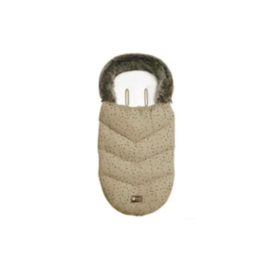 Zimska navlaka za kolica Luxury Fur Confetti siva