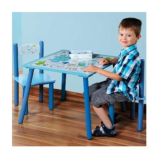 Dečiji sto i stolice Kesper plavi