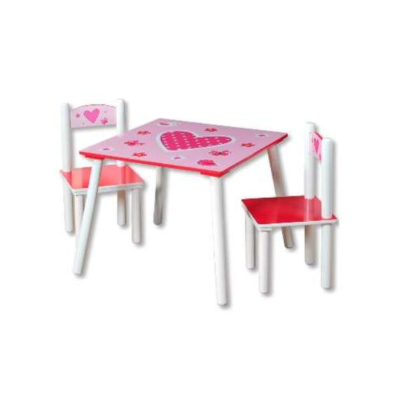 Dečiji sto i stolice Kesper roze