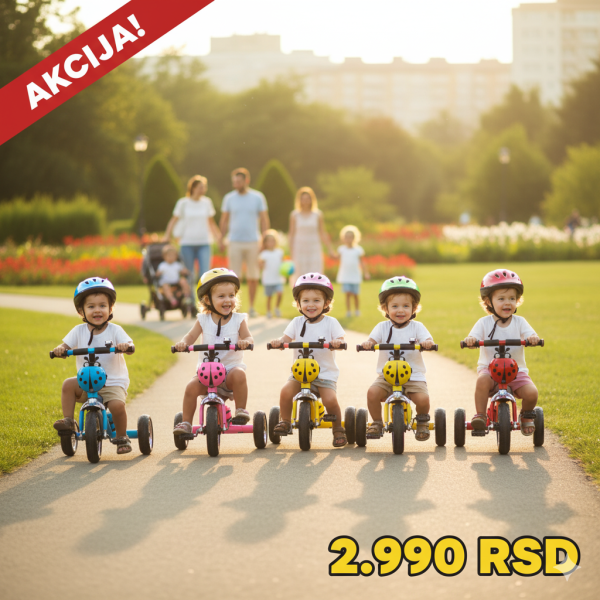 Tricikl Bubamara Playtime 434 žuti Za Decu 2-4 Godine - Slika 3