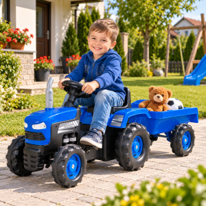 Dolu Ranchero dečiji traktor na pedale sa prikolicom 082534