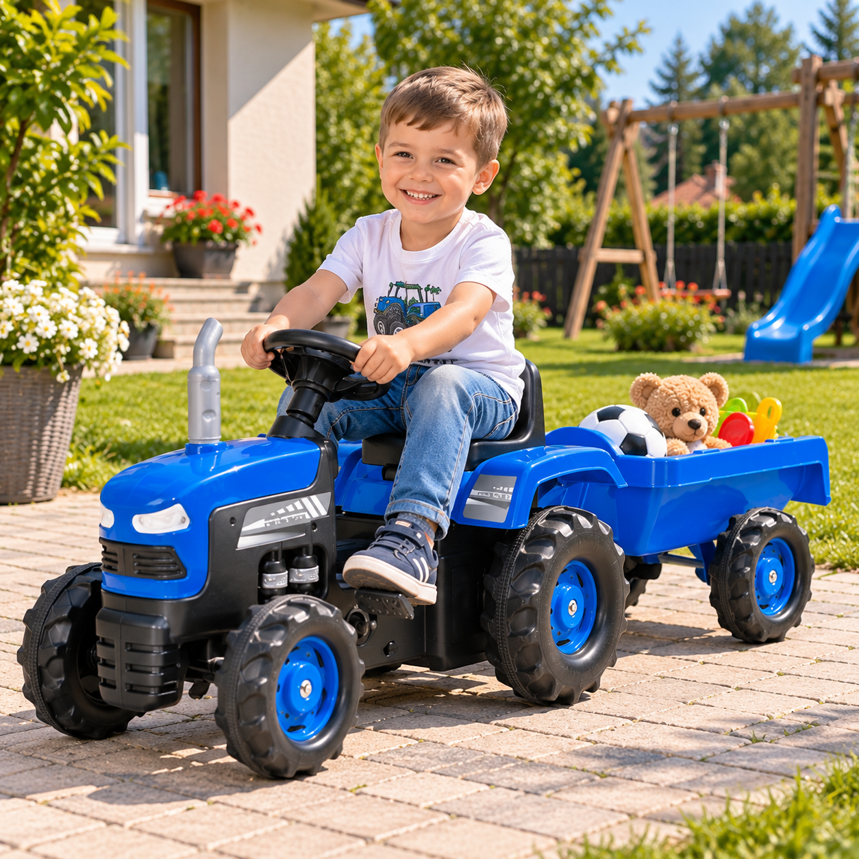 Dolu Ranchero dečiji traktor na pedale sa prikolicom 082534 - Slika 2