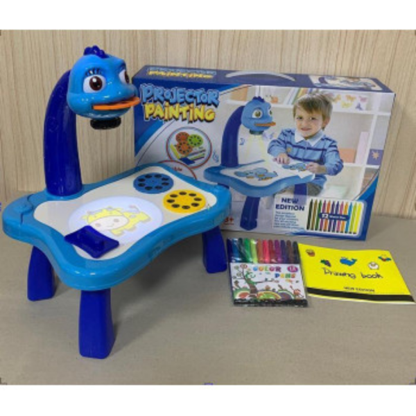 Projektor sto za crtanje Dino, Plavi