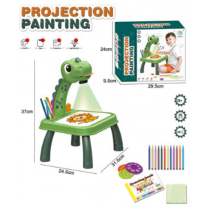 Projektor sto za crtanje Dino, Zeleni