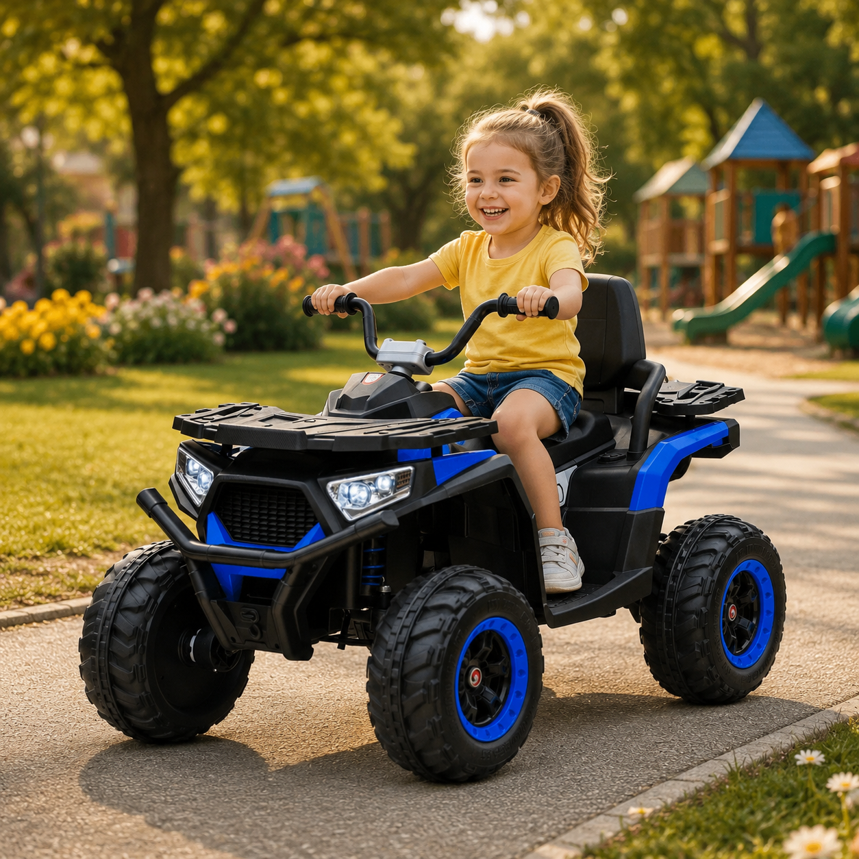 Dečiji quad na akumulator Bagi Model 140 plavi - Slika 4