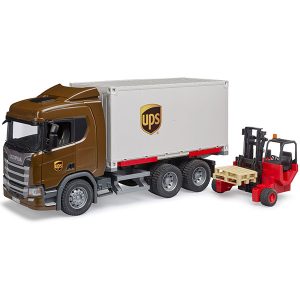 Kamion Bruder Scania UPS sa viljuškarom