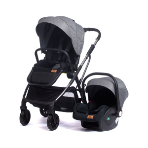 Kolica za bebe Q7 Ultra 2u1 set sa autosedistem Siva