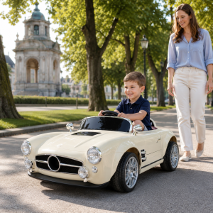 Dečiji auto na akumulator Retro M 12 V – bež