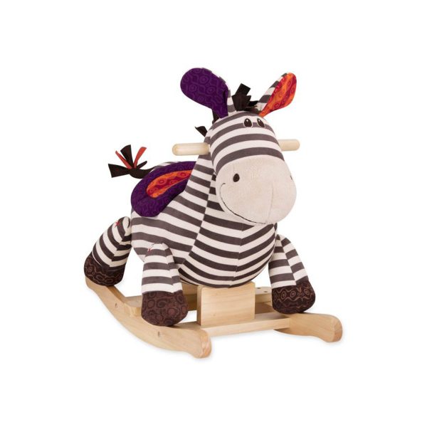 Plisana klackalica zebra B Toys