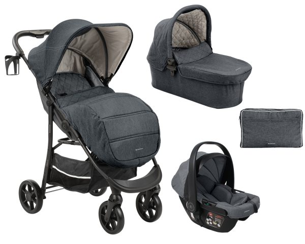 Kolica premium 3in1 set Selina Dark Grey