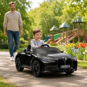 Licencirani BMW i4 dečiji auto na akumulator – crni