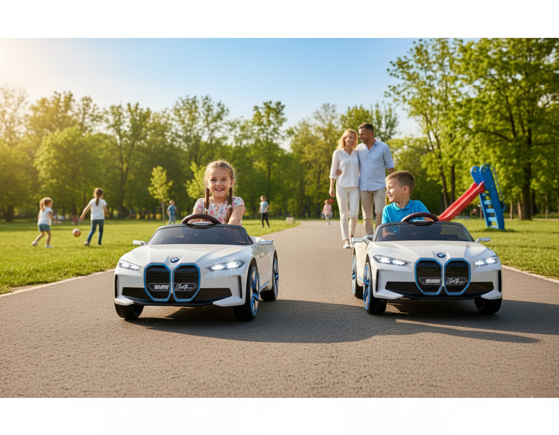 BMW I4 Auto na akumulator beli - Slika 3