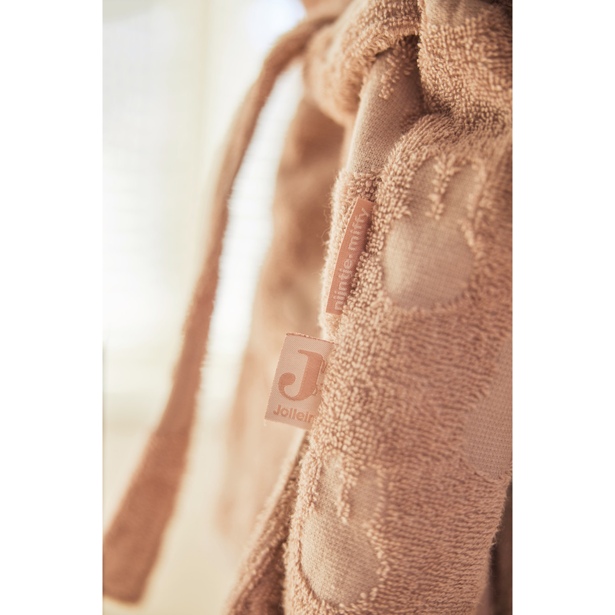 Bade mantil puder roze Jollein - Slika 2