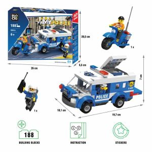 Kocke Blocki policijska vozila 188kom 76/0612