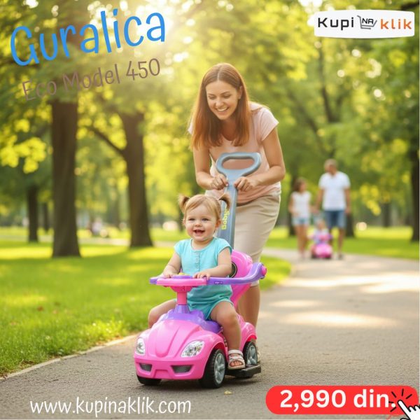 Guralica Eco Model 450 roze Prilagodljiva razvoju deteta - Slika 3