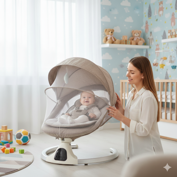 Ljuljaska za bebe Marsi bez - Slika 2