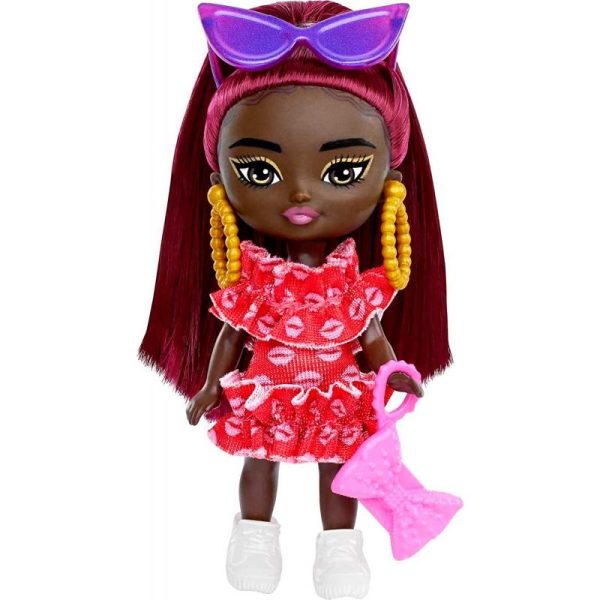 Barbie Extra Minis bordo kosa