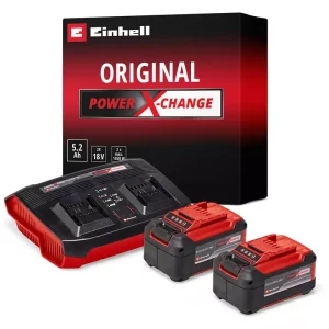 PXC Starter Set 2x5.2Ah Twincharger Kit Einhell