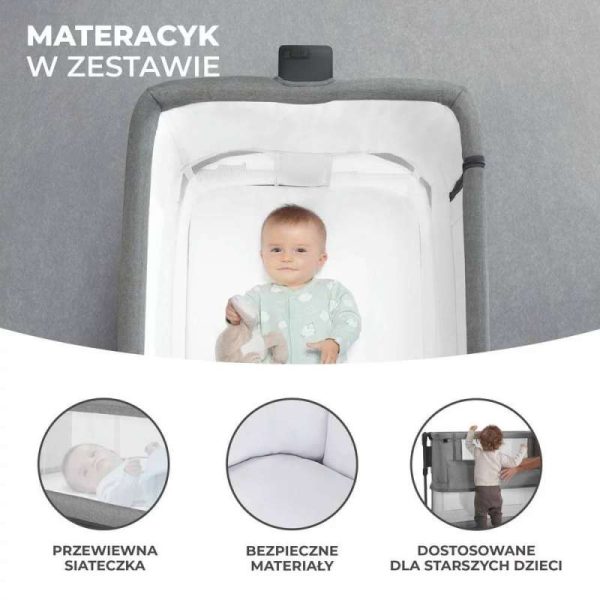 Kinderkraft kolevka Neste GROW dark grey - Image 3