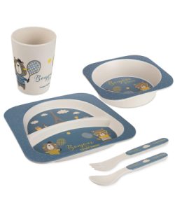 Set za hranjenje 5 delova Bonjour Paris plava Canpol