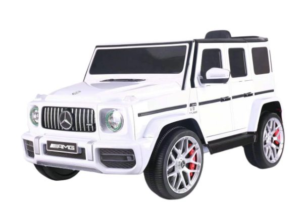 Automobil na akumulator beli Mercedes G63