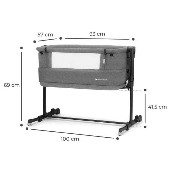 Kinderkraft kolevka Neste GROW dark grey - Image 2