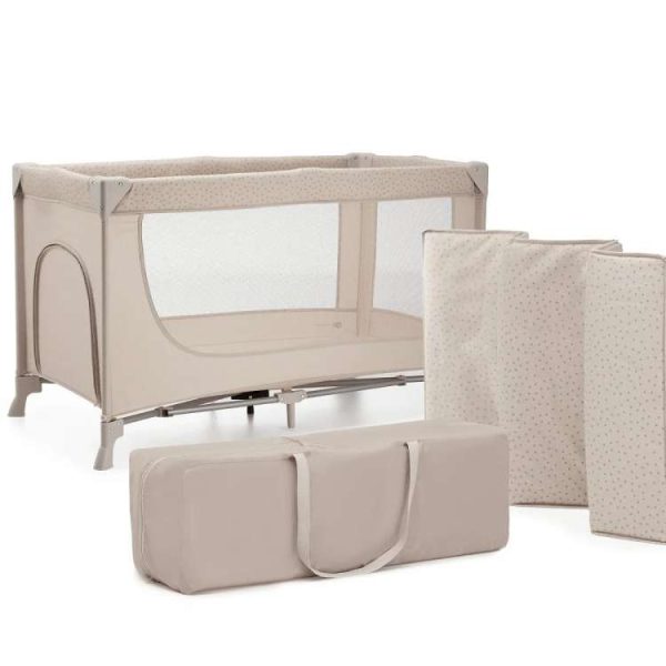 Kinderkraft prenosivi krevetac Joy 2 beige