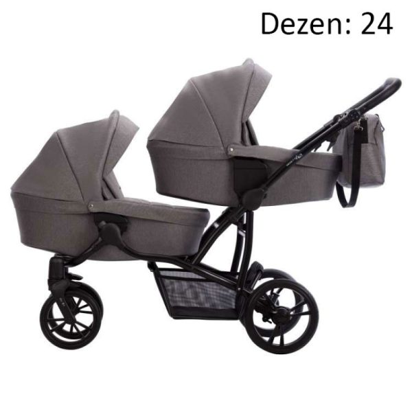 Kolica za blizance 42 NEW 3u1 dezen 24 Bebetto