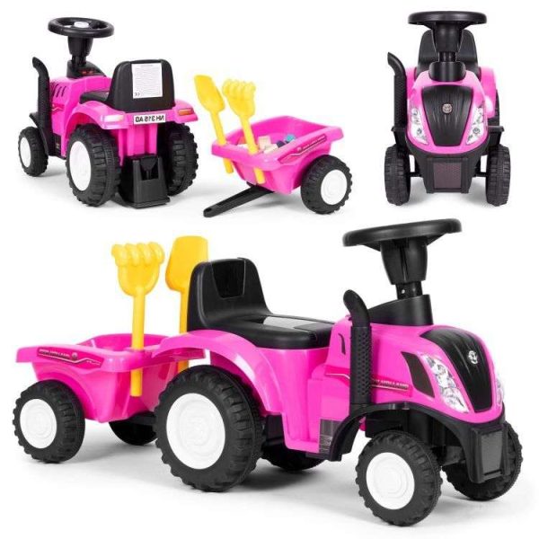 Traktor sa prikolicom guralica pink