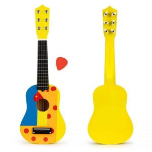 Drvena gitara za decu Cube Yellow