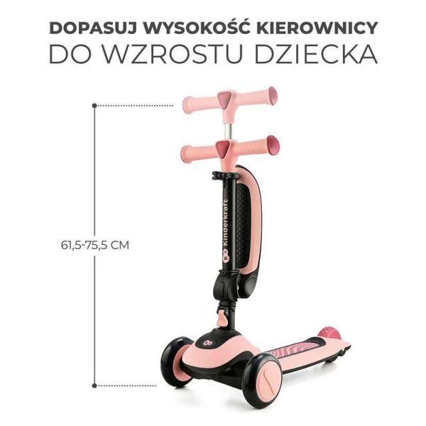 Trotinet deciji KINDERKRAFT Halley rosa pink - Image 6