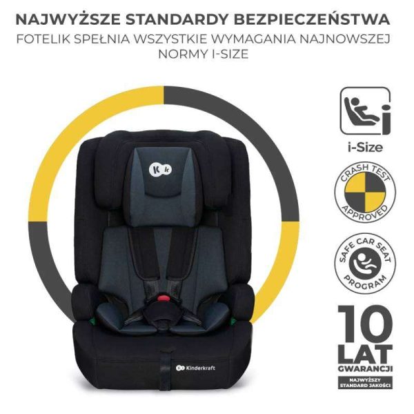 Kinderkraft auto sedište SAFETY FIX2 i-SIZE 76-150cm crna - Image 6