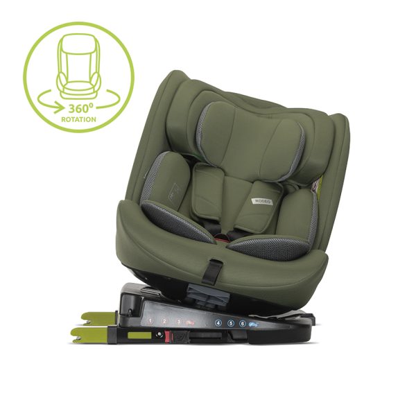 Lorelli autosedište Rodeo Isofix 360 (40-150cm) - Green & grey - Image 3