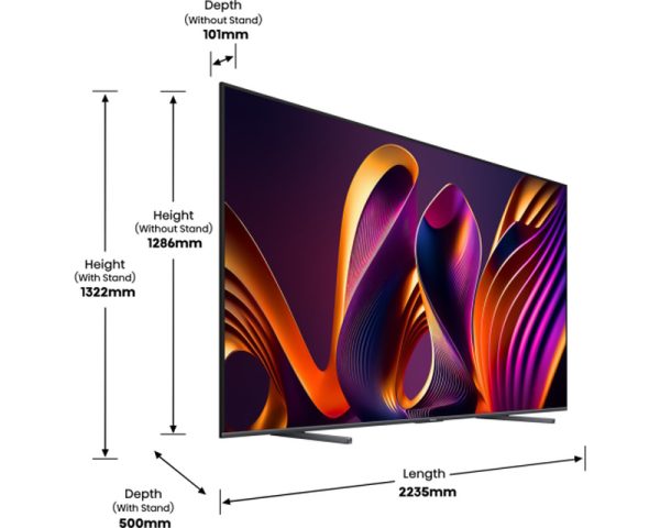 Televizor HISENSE 100 inča 100E7NQ PRO QLED 4K UHD Smart - Image 2