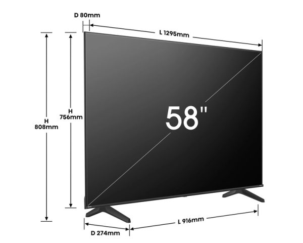 Televizor 58A6N LED 4K UHD Smart HISENSE - Image 3