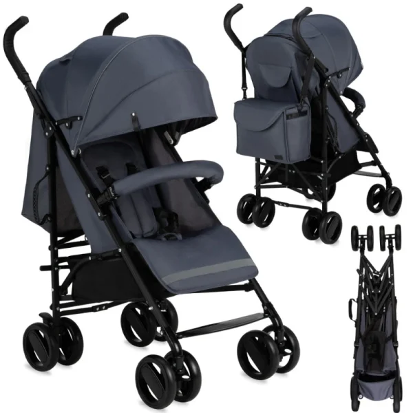 MoMi Akira kišobran kolica Dark Grey 6m+ - Image 10